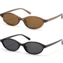 Óculos de Sol ViewJoy Retrô Oval Gatinho 100% UV 2 Unidades Óculos de Sol ViewJoy Retrô Oval Gatinho 100% UV 2 Unidades