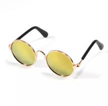 Óculos de Sol Vintage Amarelo Espelhado para cachorro e gato