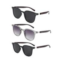 Óculos De Sol Vintage Com Armação De Madeira Para Homens E Mulheres, Lentes Clássicas Quadradas Com