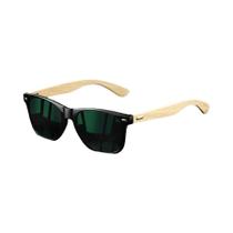 Óculos De Sol Vintage Em Madeira De Bambu Quadrados Para Homens E Mulheres Luxuosos UV400 Para