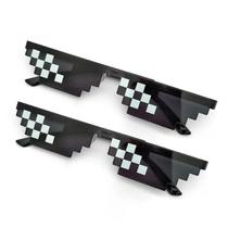Óculos De Sol Vintage Em Mosaico Pixelizado 2 Peças Óculos Divertidos Para Festas Para Homens E Óculos De Sol Vintage Em Mosaico Pixelizado 2 Peças Óculos Divertidos Para Festas Para Homens E