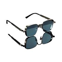 Óculos De Sol Vintage Femininos Com Armação Metálica Pequena E Quadrada, Marca De Luxo, Óculos