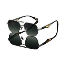 Óculos De Sol Vintage Masculinos Com Lentes Graduadas E Ponte Dupla, Estilo Retro KAMMPT Para Óculos De Sol Vintage Masculinos Com Lentes Graduadas E Ponte Dupla, Estilo Retro KAMMPT Para