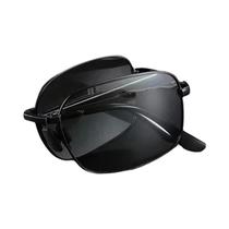 Óculos De Sol Vintage Polarizados E Dobráveis UV400 Com Lentes Fotochromáticas E Armação De Metal