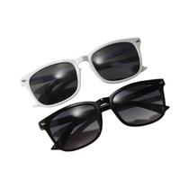 Óculos De Sol Vintage Pretos Quadrados Para Mulheres, Marca De Luxo, Lentes Gradientes Claras, 2