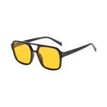 Óculos De Sol Vintage Unissex Com Armação Redonda Quadrada Anti-reflexo Para Homens E Mulheres