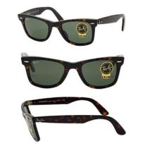 Óculos De Sol Wayfarer RB2140 Tartaruga G15 Unissex 50mm