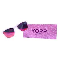 Oculos De Sol Yopp Polarizado Protecao Uv400 Glitter Pink