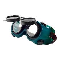 Óculos de Solda Articulável com Lente Dupla Máscara Emborrachado 2 Funções Western