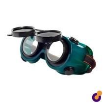 Óculos de Solda Articulável com Lente Dupla Máscara Emborrachado 2 Funções Western