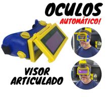 Óculos De Solda com visor articulado Escurecimento Automático - Soldaforte