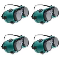 Oculos De Solda Kit 4 Uni EPI Mascara De Protecao Equipamento Profissional Articulavel Dupla Lente Soldador Com Filtro Oculos De Solda Kit 4 Uni EPI Mascara De Protecao Equipamento Profissional Articulavel Dupla Lente Soldador Com Filtro