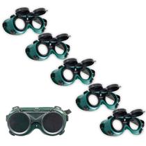 Oculos De Solda Kit 5 Uni EPI Mascara De Protecao Articulavel Dupla Lente Equipamento Profissional Soldador Com Filtro Oculos De Solda Kit 5 Uni EPI Mascara De Protecao Articulavel Dupla Lente Equipamento Profissional Soldador Com Filtro