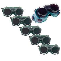 Oculos De Solda Kit 5 Uni Protecao EPI Mascara Articulavel Dupla Lente Equipamento Profissional Para Soldador Com Filtro Oculos De Solda Kit 5 Uni Protecao EPI Mascara Articulavel Dupla Lente Equipamento Profissional Para Soldador Com Filtro