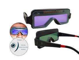 Óculos De Solda Para Soldador com Escurecimento Automático energia solar e super proteção