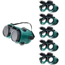 Oculos De Solda Protecao Kit 5 Uni EPI Máscara Articulavel Dupla Lente Para Soldador Com Filtro Equipamento Profissional Oculos De Solda Protecao Kit 5 Uni EPI Máscara Articulavel Dupla Lente Para Soldador Com Filtro Equipamento Profissional