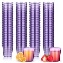 Óculos de tiro Tioncy Neon Plastic 30 mL (pacote com 100) roxos