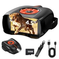 Óculos de visão noturna BMDSAE com tela de 4,5" e zoom 10X, alcance IR de 800 m