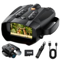 Óculos de visão noturna ROQIOO 4k com câmera para adultos