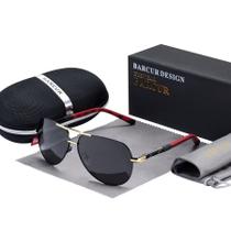 Óculos Design Aviador de Aluminio Vintage Polarizado Proteção Uv400 Óculos Design Aviador de Aluminio Vintage Polarizado Proteção Uv400