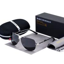 Óculos Design Aviador de Aluminio Vintage Polarizado Proteção Uv400