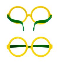 Óculos Divertido Grande Verde E Amarelo Copa. Óculos Divertido Grande Verde E Amarelo Copa.