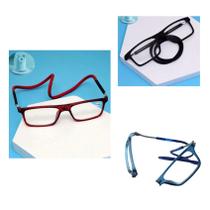 Óculos Dobrável de Leitura: Fechamento Magnético para Pendurar no Pescoço - Unissex