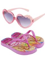 Oculos e chinelo infantil menina barbie , frozem e minei ,super kit para sua filha, novidade
