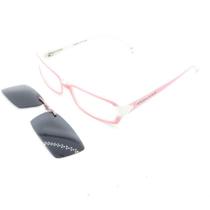 óculos E De Sol Clip-On Retro Prorider Rosa E Branco