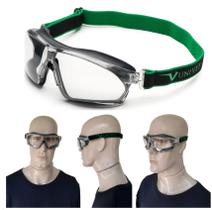 Oculos Epi Segurança Proteçao Ampla Visão Anti Embaçante Ca Uv Incolor Balístico Grande Antirrisco - UNIVET 625 Transparente