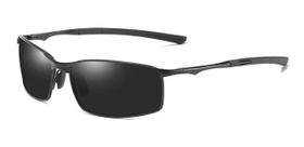 Óculos Escuros Masculino Polarizado Sport Preto Proteção UV 400