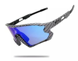 Óculos Esportivo Abus Y1, Armação TR-90, 5 lentes (sendo 1 polarizada), UV400