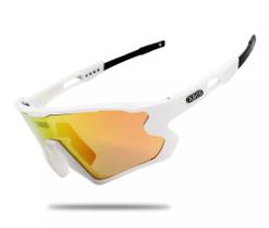 Óculos Esportivo Abus Y1, Armação TR-90, 5 lentes (sendo 1 polarizada), UV400