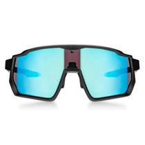 Óculos Esportivo Ciclismo com 3 Lentes Diferentes para Usar Proteção UV Sprinter Blue White Atrio - BI232 Óculos Esportivo Ciclismo com 3 Lentes Diferentes para Usar Proteção UV Sprinter Blue White Atrio - BI232