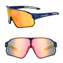 Óculos Esportivo Espelhado Rockbros Proteção Uv Clip Grau