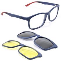 Oculos Esportivo Grande Armação ClipOn Dia Noite Smart 950