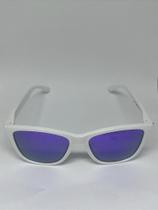 Óculos Esportivo Itacaré - Branco/Lilás - Formato: Quadrado, Lente Polarizada, Proteção UV400