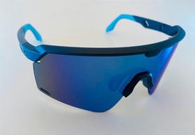 Óculos Esportivo Maraú - Azul - Formato: Mascara, Lente Polarizada, Proteção UV400