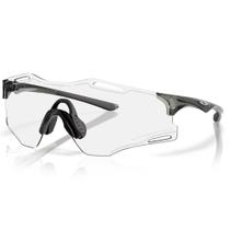 Óculos Esportivo Oakley Cybr Zero Polished Black Clear Black Iridium Photochromic Óculos Esportivo Oakley Cybr Zero Polished Black Clear Black Iridium Photochromic