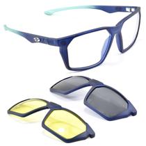 Oculos Esportivo Sport Armação ClipOn Solar Noite Smart 955