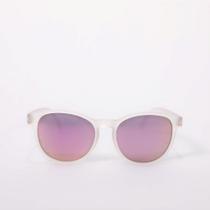 Óculos Esportivo Trancoso - transparente/lilás - Formato: redondo, Lente Polarizada, Proteção UV400