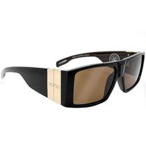 Óculos Evoke New Bomber BRA12 Black Shine Gold/Lente Brown