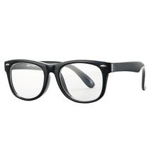 Óculos Eyeglass Frame Pro Acme Kids Nerd flexíveis pretos Óculos Eyeglass Frame Pro Acme Kids Nerd flexíveis pretos