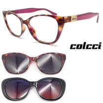 Oculos Feminino Colcci Bandy1 Armação Ff5 + 2 Clipons Solar Oculos Feminino Colcci Bandy1 Armação Ff5 + 2 Clipons Solar