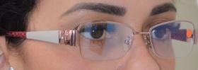 Oculos feminino com grau tratamento blue