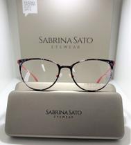Óculos Feminino Metal Redondo Sabrina Sato Estampado