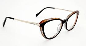 Óculos feminino redondo laranja - Hickmann