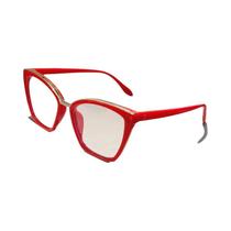 Óculos Femininos Grandes De Olho De Gato Com Bloqueio De Luz Azul Vintage Candy Color Rim Óculos