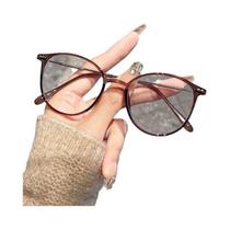 Óculos Femininos Redondos Com Mudança De Cor, Bloqueadores De Luz Azul, Para Uso Diário E Escolar