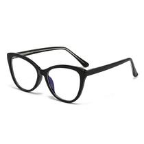 Óculos Femininos Retrô Fashion Anti-luz Azul Com Bloqueio De Luz Plana Espelho PC Core Legs